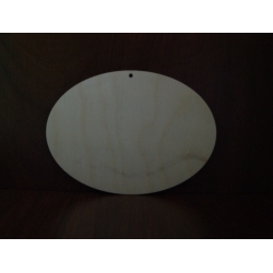 SKLEJKA #3mm Owal 15x11cm z otworem